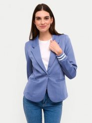 Kaffe Marynarka Kinnie 10550800 Niebieski Regular Fit. Niebieskie marynarki i żakiety damskie Kaffe, xs, bez wzorów, z syntetyku. Za 209.99 zł.
