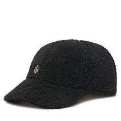 Czapka z daszkiem Guess. Czarne czapki z daszkiem damskie Guess, z aplikacjami. Za 199.99 zł.