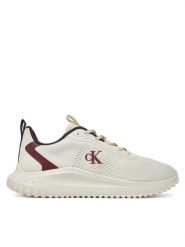 Calvin Klein Jeans Sneakersy Eva Runner Drawstring Mix Mg YW0YW01992 Biały. Białe obuwie sportowe damskie Calvin Klein Jeans, z jeansu, bez zapięcia. Za 269.99 zł.