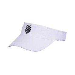 Czapka damska K-Swiss visor. Białe czapki z daszkiem damskie K-SWISS, bez wzorów. Za 113.00 zł.