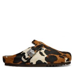 Klapki Scholl. Brązowe klapki damskie Scholl, bez wzorów, bez obcasa, bez zapięcia. Za 716.99 zł.