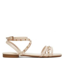 Sandały DeeZee. Sandały damskie DeeZee, bez wzorów, bez obcasa, na płaskiej podeszwie, bez zapięcia. Za 99.99 zł.