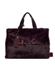 Liu Jo Torebka TF6212 E1135 Fioletowy. Fioletowe shopper bag Liu Jo, bez wzorów, z materiału, bez dodatków. Za 499.99 zł.