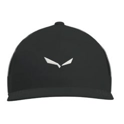 Czapka baseballowa z siatki z logo Salewa Eagle. Czarne czapki z daszkiem damskie Salewa, bez wzorów, z bawełny. Za 134.99 zł.