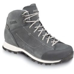 Buty damskie turystyczne Meindl Rialto Lady Mid z membraną Gore-Tex. Szare obuwie trekkingowe damskie MEINDL, z gore-texu, bez zapięcia. W wyprzedaży za 449.50 zł.