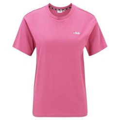 T-shirt Damski Binedorf. Czerwone t-shirty damskie Fila, bez wzorów, bez kołnierzyka. Za 121.99 zł.