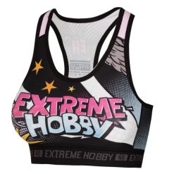 Stanik sportowy fitness siłownia MMA EXTREME HOBBY COMICS. Biustonosze sportowe damskie EXTREME HOBBY, bez wzorów, z elastanu. Za 119.00 zł.