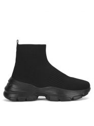 Jenny Fairy Sneakersy LZ0529-08 Czarny. Czarne obuwie sportowe damskie Jenny Fairy, z materiału, bez zapięcia. Za 76.99 zł.