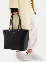 MEXX Torebka EO-MEXX-S-006-09 Czarny. Czarne shopper bag Mexx, bez wzorów, z materiału, bez dodatków. Za 299.99 zł.