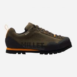 Buty turystyczne MILLET Friction Gore-Tex U grafitowy. Zielone obuwie trekkingowe damskie Millet, z gore-texu, bez zapięcia. Za 899.00 zł.