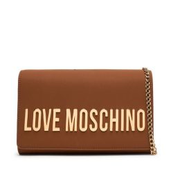 Torebka LOVE MOSCHINO. Brązowe torebki wieczorowe damskie Love Moschino, bez wzorów, bez dodatków. Za 699.99 zł.