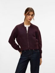 Vero Moda Kardigan w kolorze bordowym rozmiar: S. Czerwone kardigany damskie Vero Moda, s, bez wzorów, z wełny. Za 152.98 zł.