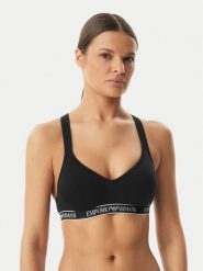 Emporio Armani Underwear Biustonosz sportowy EW000447 AF19026 UC001 Czarny. Czarne biustonosze sportowe damskie Emporio Armani Underwear, bez wzorów, z bawełny. Za 237.99 zł.