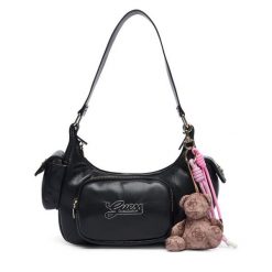 Torebka Guess. Czarne torebki klasyczne damskie Guess, bez dodatków. Za 434.99 zł.