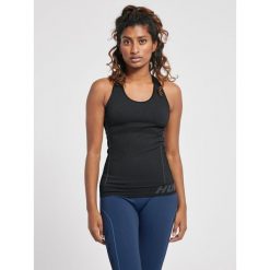 Damski tank top Hummel TE Christel. Czarne koszulki sportowe damskie Hummel, l, bez wzorów, z dzianiny, bez ramiączek, na fitness i siłownię. W wyprzedaży za 83.05 zł.