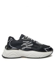 KARL LAGERFELD Sneakersy Komet KL65625 Czarny. Czarne obuwie sportowe damskie KARL LAGERFELD, ze skóry, bez zapięcia. Za 659.99 zł.