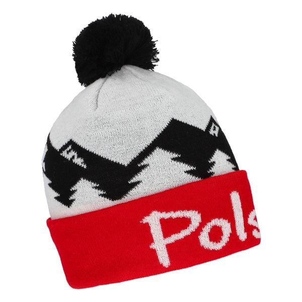 Czapka zimowa Polska KEEZA góry. Białe czapki damskie KEEZA, na zimę, bez wzorów, z materiału. Za 58.00 zł.