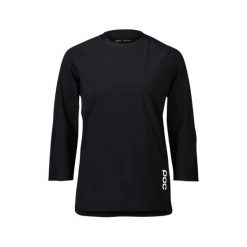 Koszulka rowerowa damska POC Resistance 3/4. Czarne koszulki damskie POC, m, bez wzorów, z poliesteru, bez kołnierzyka, bez ramiączek. Za 407.00 zł.