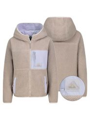 Sublevel Kurtka polarowa w kolorze lawendowo-szarym rozmiar: XXL. Szare kurtki damskie Sublevel, xxl, bez wzorów, z polaru, bez kaptura. Za 122.96 zł.