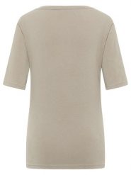 ELBSAND Koszulka "Siva" w kolorze beżowym rozmiar: M. Brązowe koszulki damskie ELBSAND, m, bez wzorów, bez kołnierzyka, bez ramiączek. Za 73.99 zł.
