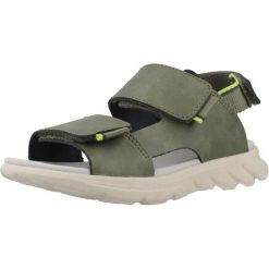 Sandały GEOX J SANDAL AIRADYUM Zielony. Zielone sandały damskie Geox, bez wzorów, z syntetyku, bez obcasa, bez zapięcia. Za 196.99 zł.