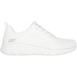 Adidasy Skechers Bobs Bflex Lo-gracef, Kobiety. Białe obuwie sportowe damskie Skechers, bez zapięcia, na fitness i siłownię. Za 490.00 zł.