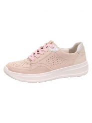 Legero Skórzane sneakersy "Sprinter" w kolorze jasnoróżowym rozmiar: 40. Różowe obuwie sportowe damskie Legero, bez zapięcia. Za 240.43 zł.