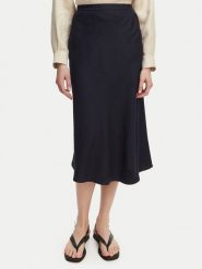 Gant Spódnica midi 4400231 Granatowy Regular Fit. Niebieskie spódnice damskie Gant, bez wzorów, z wiskozy, midi. Za 631.99 zł.