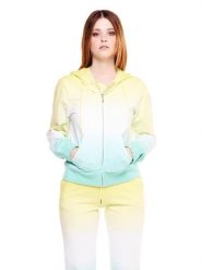 Damska bluza z zamkiem błyskawicznym na całej długości Silence Work. Zielone bluzy damskie LEONE 1947 APPAREL, l, bez wzorów, z bawełny, z kapturem. Za 126.26 zł.