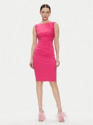 Rinascimento Sukienka codzienna CFC0117416003 Różowy Slim Fit. Czerwone sukienki damskie Rinascimento, bez wzorów, z syntetyku, bez ramiączek. Za 369.99 zł.