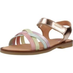 Sandały PABLOSKY 451390P Brąz. Brązowe sandały damskie Pablosky, bez wzorów, ze skóry, bez obcasa, bez zapięcia. Za 233.99 zł.