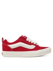 Vans Tenisówki Knu Skool VN000D75BOP1 Czerwony. Czerwone trampki damskie Vans, bez wzorów, ze skóry, bez zapięcia. Za 219.99 zł.