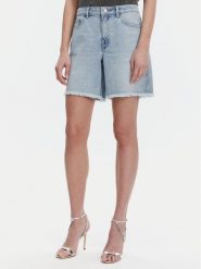 MICHAEL Michael Kors Szorty jeansowe MS59066FAU Niebieski Boyfriend Fit. Niebieskie szorty damskie MICHAEL Michael Kors, bez wzorów, z bawełny. W wyprzedaży za 589.99 zł.