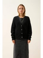Just Cashmere Kaszmirowy kardigan "Clara" w kolorze czarnym rozmiar: S. Czarne kardigany damskie Just Cashmere, s, bez wzorów, z kaszmiru. Za 695.99 zł.