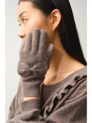 AUTHENTIC CASHMERE Kaszmirowe rękawiczki "Milo" w kolorze brązowym rozmiar: onesize. Brązowe rękawiczki damskie AUTHENTIC CASHMERE, bez wzorów, z kaszmiru. Za 231.13 zł.