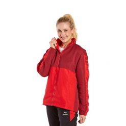 Kurtka Erima Six Wings. Czerwone kurtki damskie Erima, bez wzorów, z polaru, z kapturem. Za 321.50 zł.
