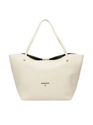 Patrizia Pepe Torebka 2B0130/L148-W405 Écru. Shopper bag Patrizia Pepe, ze skóry, bez dodatków. Za 1,289.99 zł.