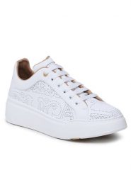 Max Mara Sneakersy Maxit 2347610536600 Biały. Białe obuwie sportowe damskie Max Mara, ze skóry, bez zapięcia. Za 1,779.00 zł.
