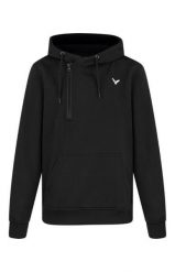Bluza sportowa VICTOR V-23400 C. Czarne bluzy damskie Victor, xl, bez wzorów, z bawełny, z kapturem. Za 209.99 zł.