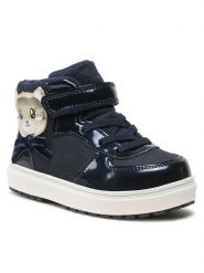 Nelli Blu Sneakersy AVO-191-416 Granatowy. Niebieskie buty sportowe dziewczęce Nelli Blu, bez wzorów, ze skóry, bez zapięcia. Za 103.99 zł.