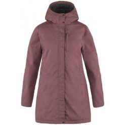 Płaszcz damski Fjallraven Kiruna Padded Parka. Czerwone parki damskie Fjällräven, z puchu, bez kaptura. Za 1,532.99 zł.