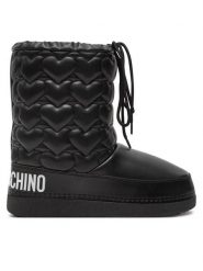 LOVE MOSCHINO Śniegowce JA24082G1LISE000 Czarny. Czarne śniegowce damskie Love Moschino, ze skóry. Za 849.99 zł.