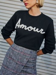 Milan Kiss Bluza w kolorze czarnym rozmiar: XL. Czarne bluzy damskie Milan Kiss, xl, bez wzorów, bez kaptura. Za 130.99 zł.