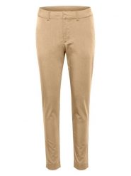 Kaffe Spodnie chino "Lea" w kolorze beżowym rozmiar: 42. Brązowe spodnie materiałowe damskie Kaffe, bez wzorów. Za 123.53 zł.