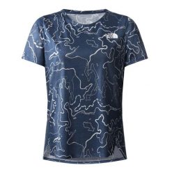 The North Face Koszulka Printed Sunriser Nf0A7Ww1A09. Niebieskie koszulki sportowe damskie The North Face, bez wzorów, bez ramiączek. Za 124.99 zł.