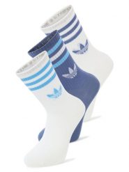 Adidas Originals Skarpety w 3-paku Kobiety biały|niebieski jednolity, S. Białe skarpetki damskie Adidas Originals, bez wzorów, z materiału. Za 79.95 zł.