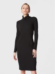 LAUREN RALPH LAUREN Sukienka dzianinowa 250881980 Czarny Slim Fit. Czarne sukienki damskie Lauren Ralph Lauren, bez wzorów, z bawełny, bez ramiączek. Za 549.99 zł.