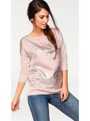 Heine Koszulka w kolorze jasnoróżowym rozmiar: 44. Różowe koszulki damskie Heine, bez wzorów, bez kołnierzyka, bez ramiączek. Za 69.91 zł.