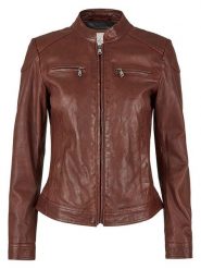 7eleven Skórzana kurtka w kolorze brązowym rozmiar: 44. Brązowe kurtki damskie 7eleven, bez wzorów, ze skóry, bez kaptura. Za 434.99 zł.
