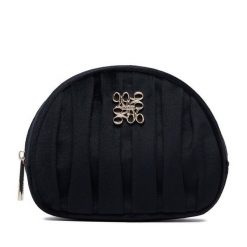 Kosmetyczka Nine West. Czarne kosmetyczki damskie Nine West, bez wzorów, z materiału. Za 59.99 zł.